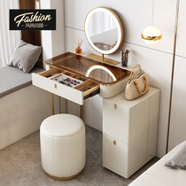 Light luxury dressing table small apartment bedside storage cabinet integrated simple modern Net red bedroom high-grade makeup table