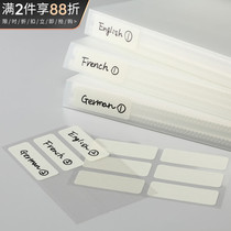 Japanese Stalogy and paper notes stickers label stickers imported office stationery labels white stickers