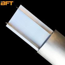 Beifute aluminum alloy wire groove thickened ground groove Floor groove Semicircular curved metal wire groove ground groove wear