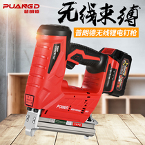 Brand rechargeable lithium battery nail gun electric straight nail code nail woodworking tool nail shooter f30 gas nail grab wireless
