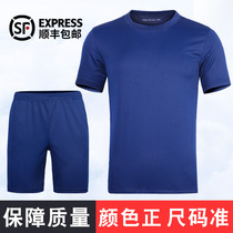 Fire physical training clothing flame blue physical fitness short sleeve summer physical clothing jacket rescue mens T-shirt training shorts