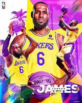 1 6 doll James Lakers Yellow No. 6 2021-22 season NBA75 anniversary New Season spot