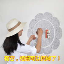 Photo wall-free self-adhesive Net red ins Wind background wall personality room layout kindergarten photo hanging wall