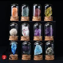 Chemical element creative gift to send children natural crystal ore specimen crystal ornaments teaching mineral stone head