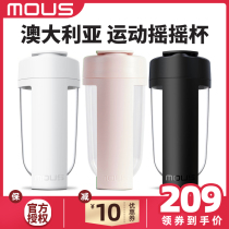 Australia MOUS sports fitness shake Cup protein powder shakes mixing water Cup portable large capacity with scale