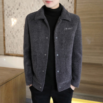 Winter woolen coat mens short 2021 new winter mens woolen coat thickened autumn winter mink mens clothing