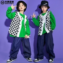 Street Dance Tide Suits Children Boy Fry Street Suit Performance Suit Boy Hip Hop Hiphop Girl Jazz Dance Out