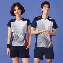 2021 new badminton suit competition tennis skirt suit womens and mens sports table tennis Korean net volleyball clothes customization