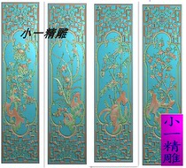 Mei Lan bamboo and chrysanthemum carved drawing antique hollow flower lattice wood carving door and window relief drawing JDP computer carving picture gray scale