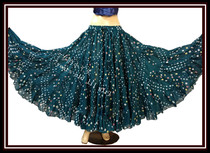 Dance clothing hot sale ATS tribal belly dance gypsy cotton 4-layer 20-meter dress EZ15