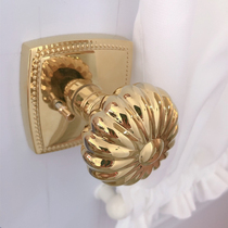 American copper lock Golden light luxury pumpkin spherical lock Indoor pure copper door lock French bathroom silent bathroom lock