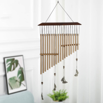  Japanese-style solid wood metal wind chimes pendant creative male and female students childrens gift Bedroom room balcony decoration pendant