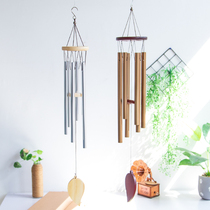  European-style lettering simple metal wind chimes pendant creative Japanese-style bedroom balcony outdoor decoration pendant Men and women gifts