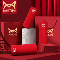 3 4 gift box Cat Mans original year underwear female cotton adult high waist antibacterial big red triangle trousers