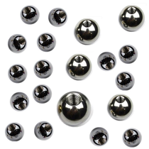 Carbon Steel stainless steel 20mm perforated steel ball tapping steel ball threaded through hole iron ball screw ball copper ball new product