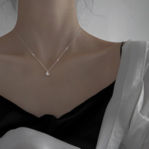 Hong Kong (designer) RVY 2021 New light luxury niche sterling silver water drop necklace female tide choker