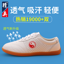 Tai Chi shoes womens martial arts shoes mens breathable beef tendon bottom Tai Chi practice shoes Tai Chi sports shoes soft leather spring and summer