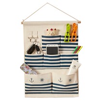 Storage bag wall hanging wall hanging door behind cute dormitory bedroom fabric wardrobe bed three-dimensional storage