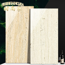 Yellow white true cave stone tile 800x800 living room floor tile Vitrified brick floor tile 600x1200 background wall