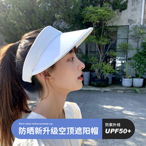 Zhao Lu Si the same sunscreen empty top hat summer womens UV sun hat new 2021 spring and autumn sun hat