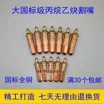 G01-30 100 300 cutting nozzle National standard oxygen acetylene ring cutting nozzle Gas propane plum cutting nozzle 1#2#3#
