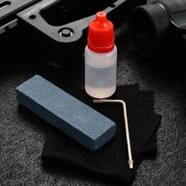 Sharpening knife guard set T6T8 knife brush cloth grindstone anti-rust oil carry-on knife maintenance
