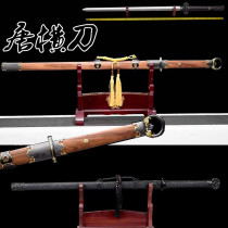 Qingtang cross-knife integrated knife sword anti-embroidered spring knife Baojian sword-long knife soldier Tang sword weapon rings first knife single unopened blade