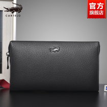 Crocodile Mens Hands Grab Bag 2021 New Luxury Real Leather Wallet Bag Business Casual Light Lavish Calf Leather Letter Enveloping