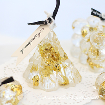 Gold foil jelly scented candle bedroom niche high-end gift Nordic style home fragrance ornaments wedding companion gift