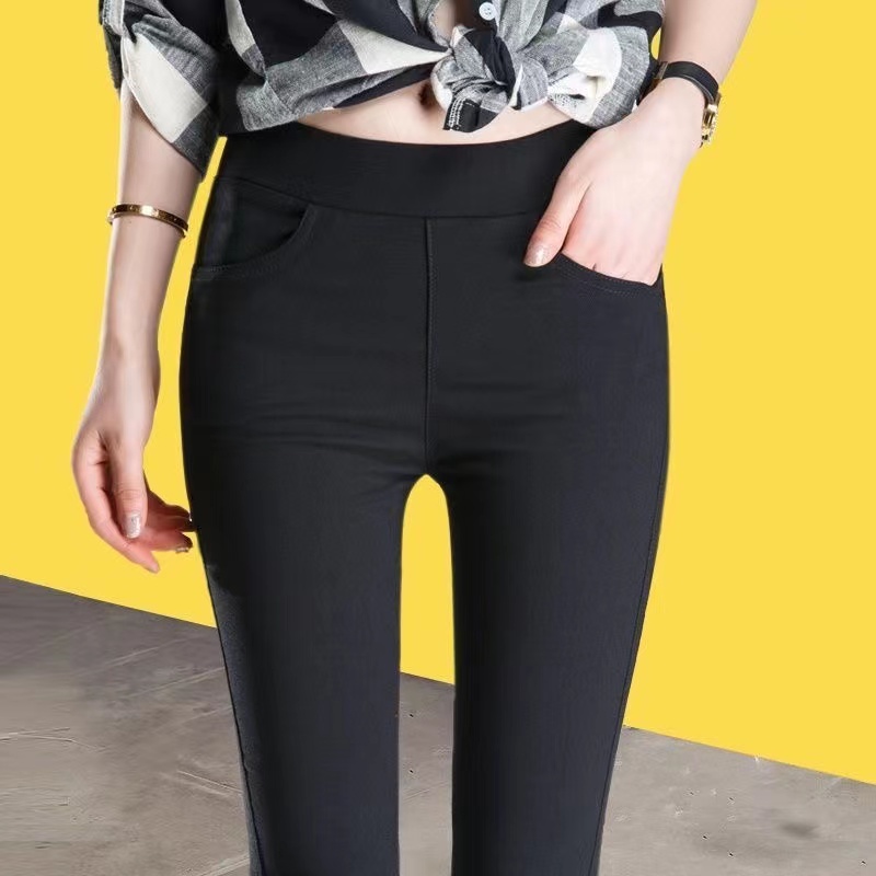Underpants for women wearing summer thin 2023 new slimming pencil spring and autumn women's pants with elastic tight black leggings