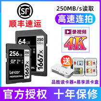 Rexa SD Card 64G 1667X high speed 4K memory card SLR camera EOS RA R5 R6 memory card Sony Canon 5D4 for Nikon Z7 Z6II