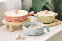 Spot jinsenyou# Korean Petmoise pet cat dog combination bowl pad bowl cover tricolor bowl color changing LOGO