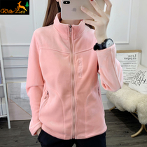 Outdoor new fleece womens fleece assault jacket inner cardigan inner cardigan thick autumn and winter fleece jacket men