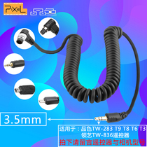 Color TW-283 T9 T8 T3 wireless Sony Canon Nikon timing shutter remote control cable