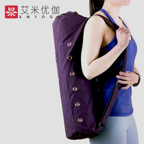 Amy Yuga wear-resistant breathable cotton canvas straight yoga mat backpack light fashion fitness equipment storage bag
