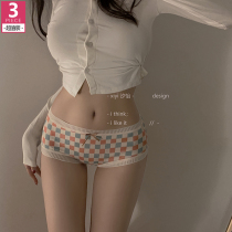 Board pure desire lace sexy summer without clamping hip pure cotton crotch triangular shorts for waist-free underwear ladies thin lady