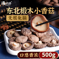Northeast basswood small shiitake mushroom dry goods 500g fungus specialty farm household non-grade wild bulk Mushroom mushroom