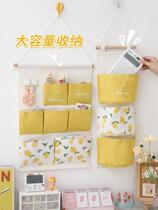 Room clothes storage artifact hanging bag Korean ins minimalist style multi-layer finishing bag wall-mounted sundry bag