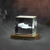Creative desktop Japanese healing Sky Moon Earth Crystal Cloud Cube small ornaments Teachers Day gift to girlfriend
