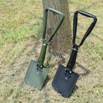 Outdoor portable sapper shovel Field multi-purpose folding snow shovel Camping shovel Multi-function steel shovel Fishing shovel