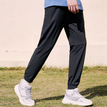 361 Sports Pants Mens Pants Summer Mens Thin Ice Silk Quick-drying Pants Beaming Casual Nine-Piece Pants Fitness Running Pants