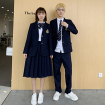 British custom class suit autumn suit college style Korean junior high school student uniform uniform sports chorus suit