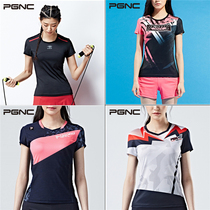 Official discount PGNC badminton suit PEGGY female PEGGY cool quick-dry sweat-absorbing breathable short-sleeved T-shirt