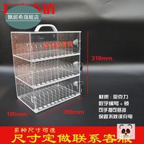 Mobile phone storage box safe deposit box acrylic hand cabinet with lock locker storage box suitcase display cabinet