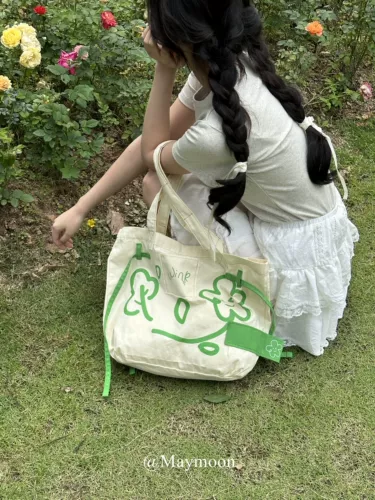 Дизайнерская лента в форме цветка, весенний летний шоппер, вместительная и большая сумка, тренд сезона