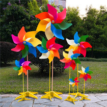 Windmill Childrens toys Small windmill Colorful colorful windmill Kindergarten small windmill Park decoration shooting props