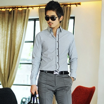 Mens Fashion 2021 Business Casual Men Long Sleeve Shirt Men Korean Fashion Long Sleeve Shirt