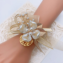 Korean bridesmaid wrist flower hipster Super Xiansen Bride wedding hand flower sister group wedding bracelet flower