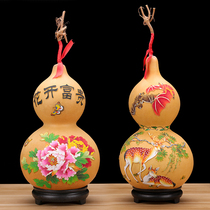 Big gourd crafts ornaments home decorations to send gifts handmade color sand living room office feng shui financial suppression