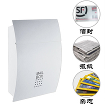 Mailbox Villa letter box Outdoor rainproof wall mailbox Large household creative suggestion box Newspaper and magazine mailbox